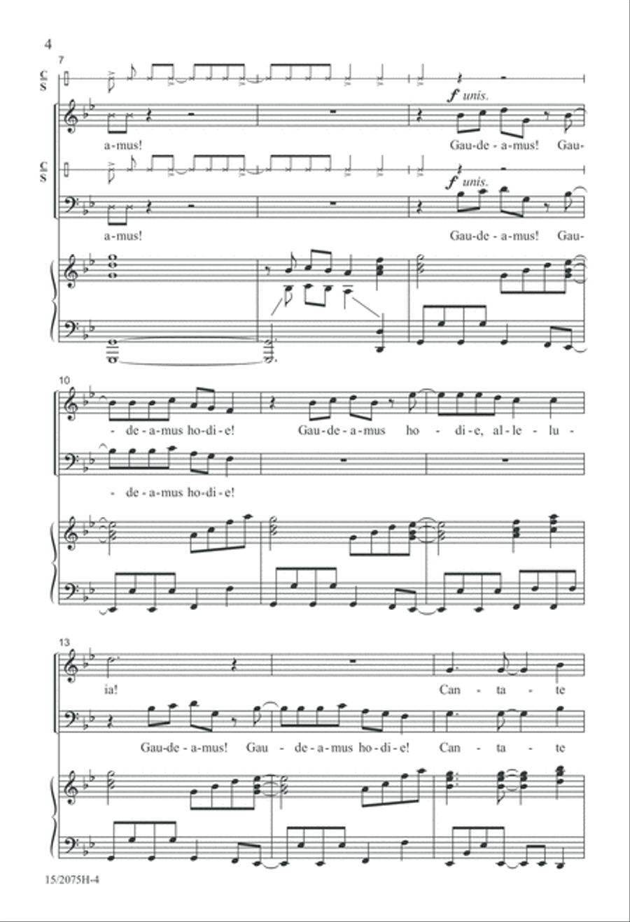 Gaudeamus! 4-Part scores gallery preview page 4