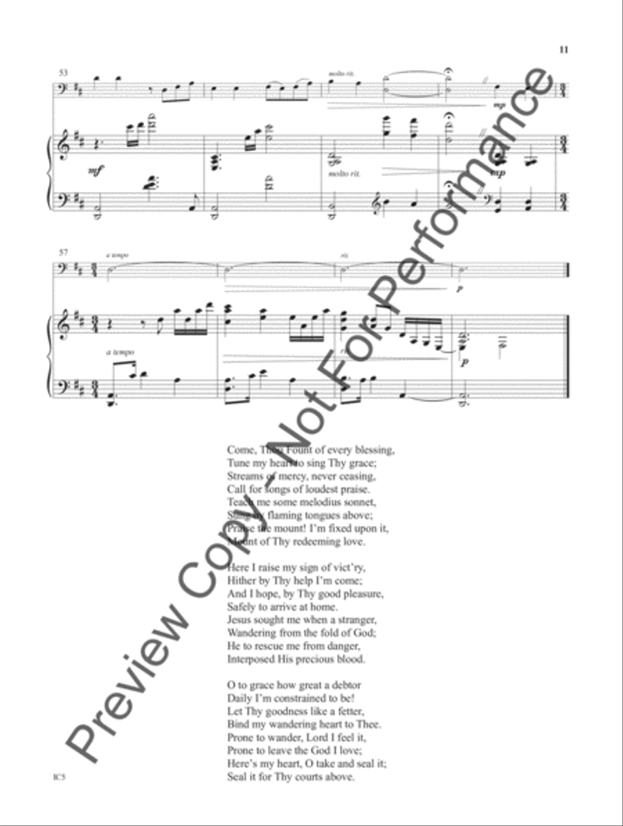 Instrumental Worship - bass instruments in C C Instrument scores gallery preview page 12