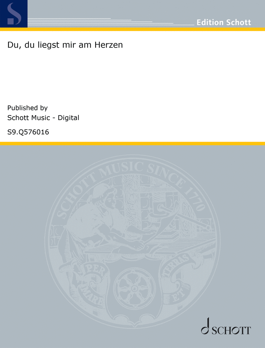 Book cover for Du, du liegst mir am Herzen
