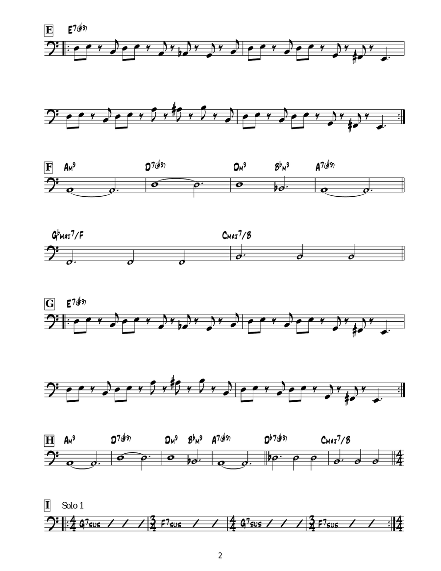 Triplicity Triplicity Bass Guitar scores gallery preview page 2