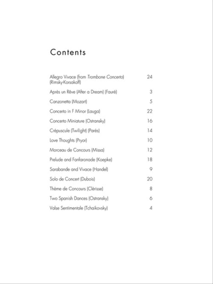 Concert and Contest Collection for Trombone Concert Band Methods scores gallery preview page 2