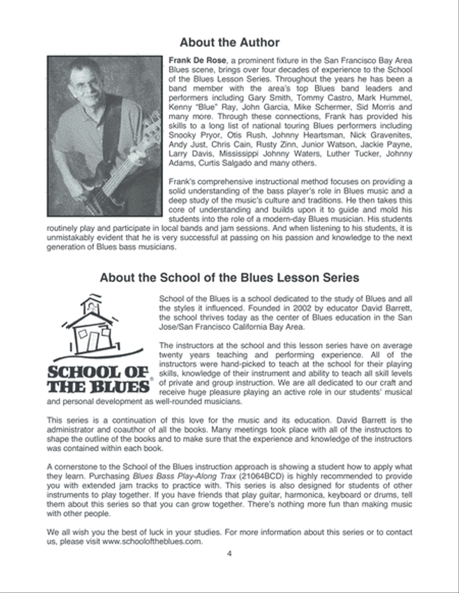 Essential Blues Bass Grooves Bass Guitar scores gallery preview page 5