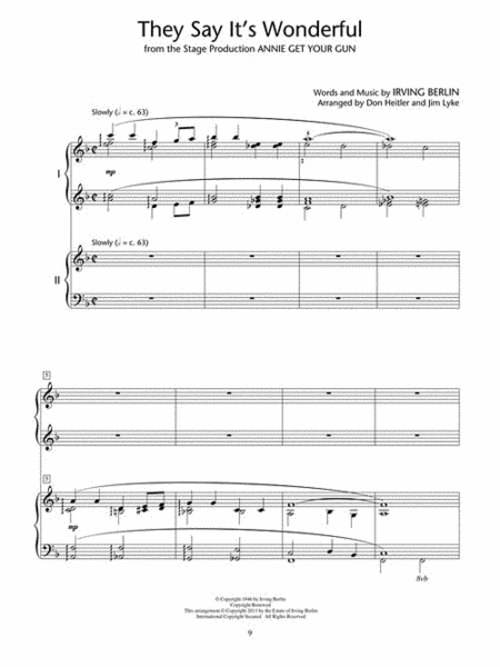 NFMC 2024-2028 Selection Three Favorite Songs Arranged for 2 Pianos, 4 Hands image number null