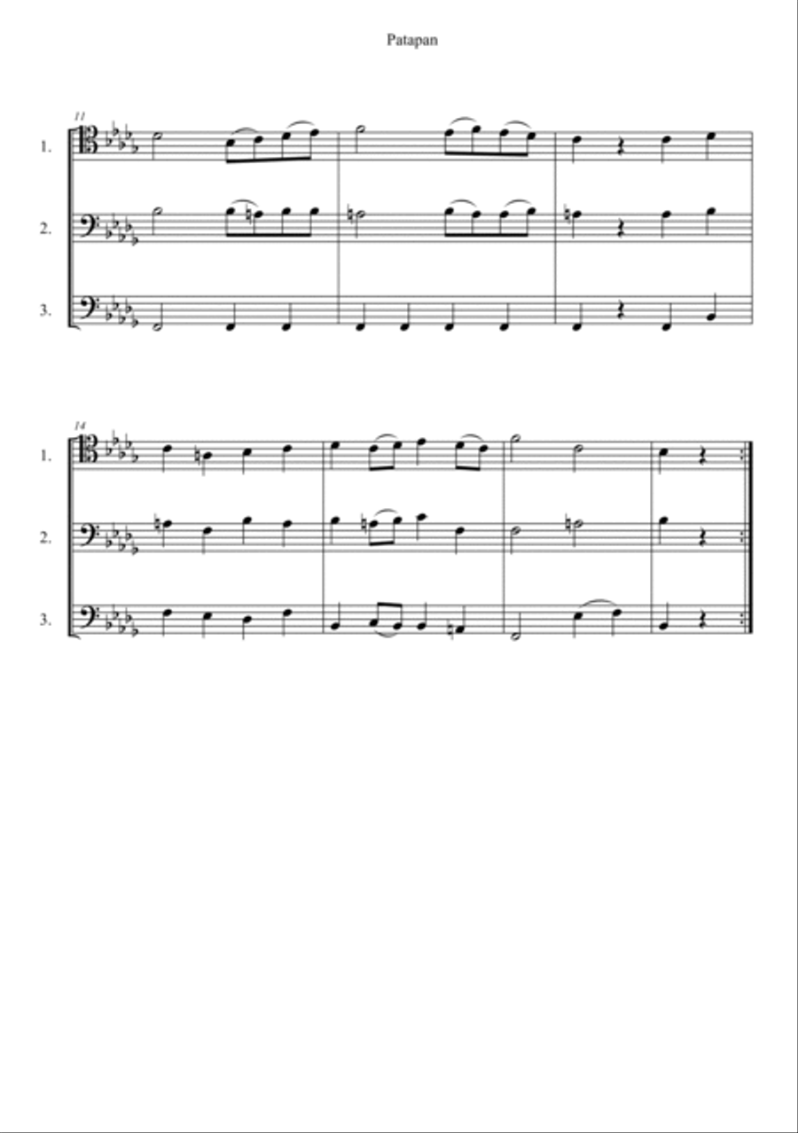 Patapan Trombone Solo scores gallery preview page 2