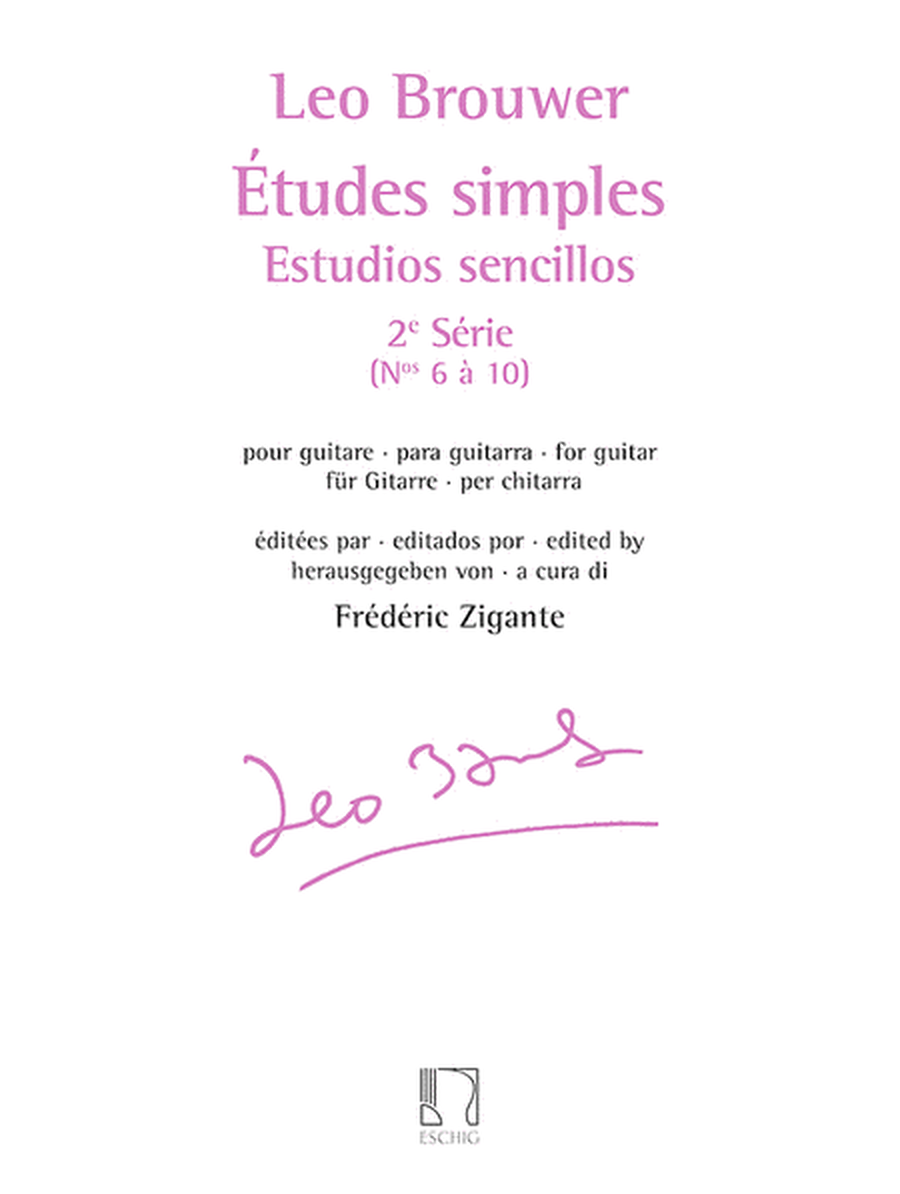 Etudes simples - Estudios sencillos (Serie 2)