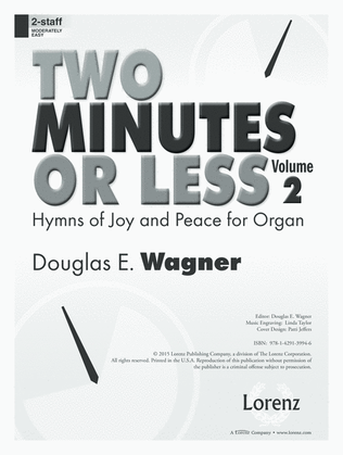 Book cover for Two Minutes or Less, Vol. 2 (Digital Delivery)
