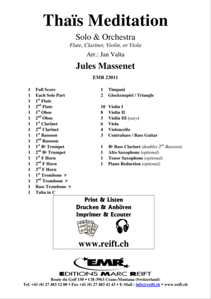 Thais Meditation Orchestra scores gallery preview page 2