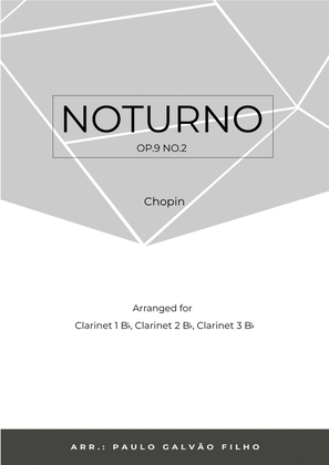 Book cover for NOTURNO OP.9 NO.2 - CHOPIN - CLARINET TRIO