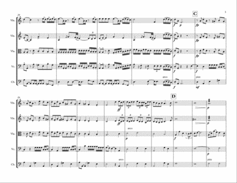 Fake Love String Quartet scores gallery preview page 3