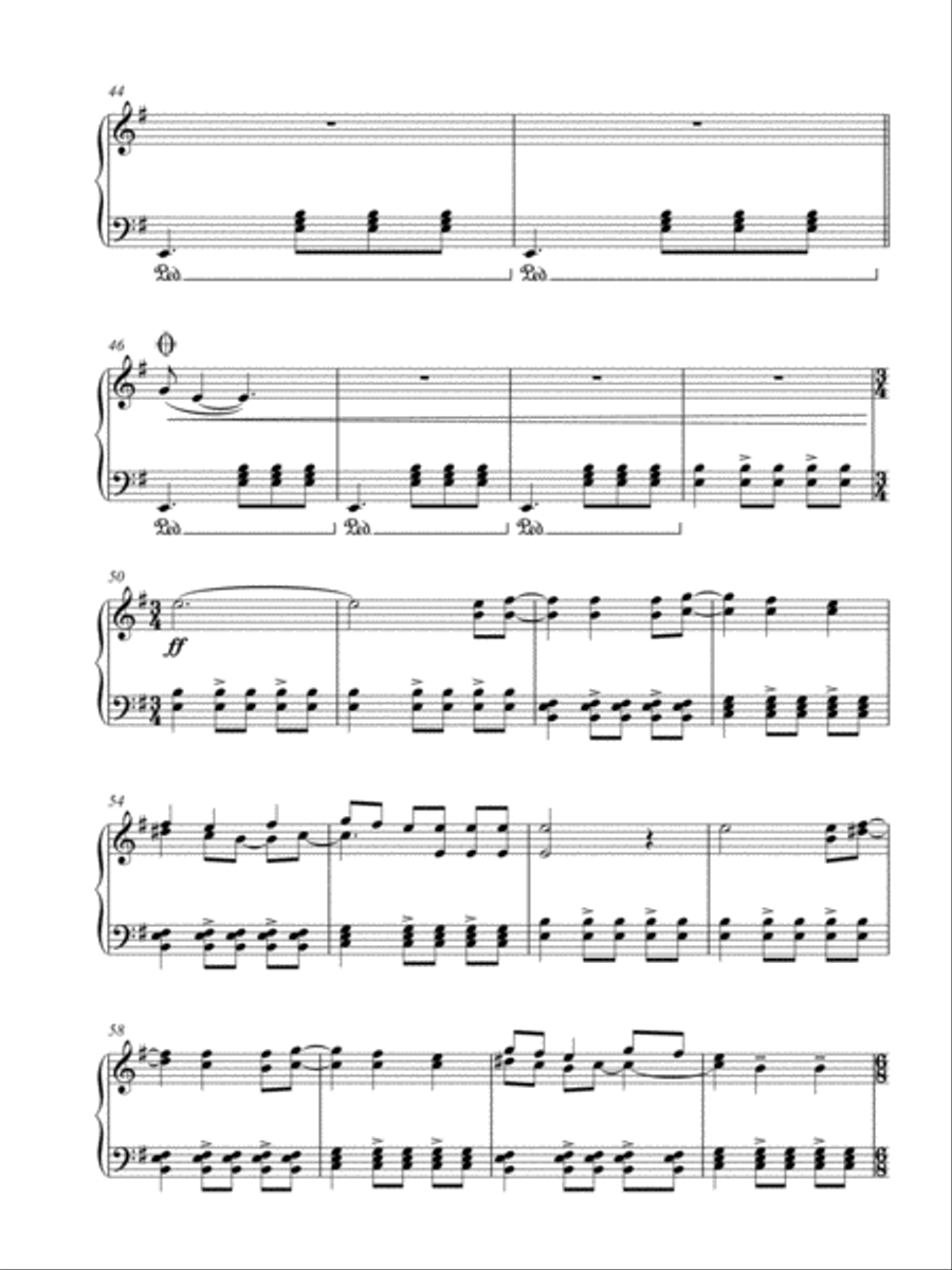 Your Eyes Piano Solo scores gallery preview page 3
