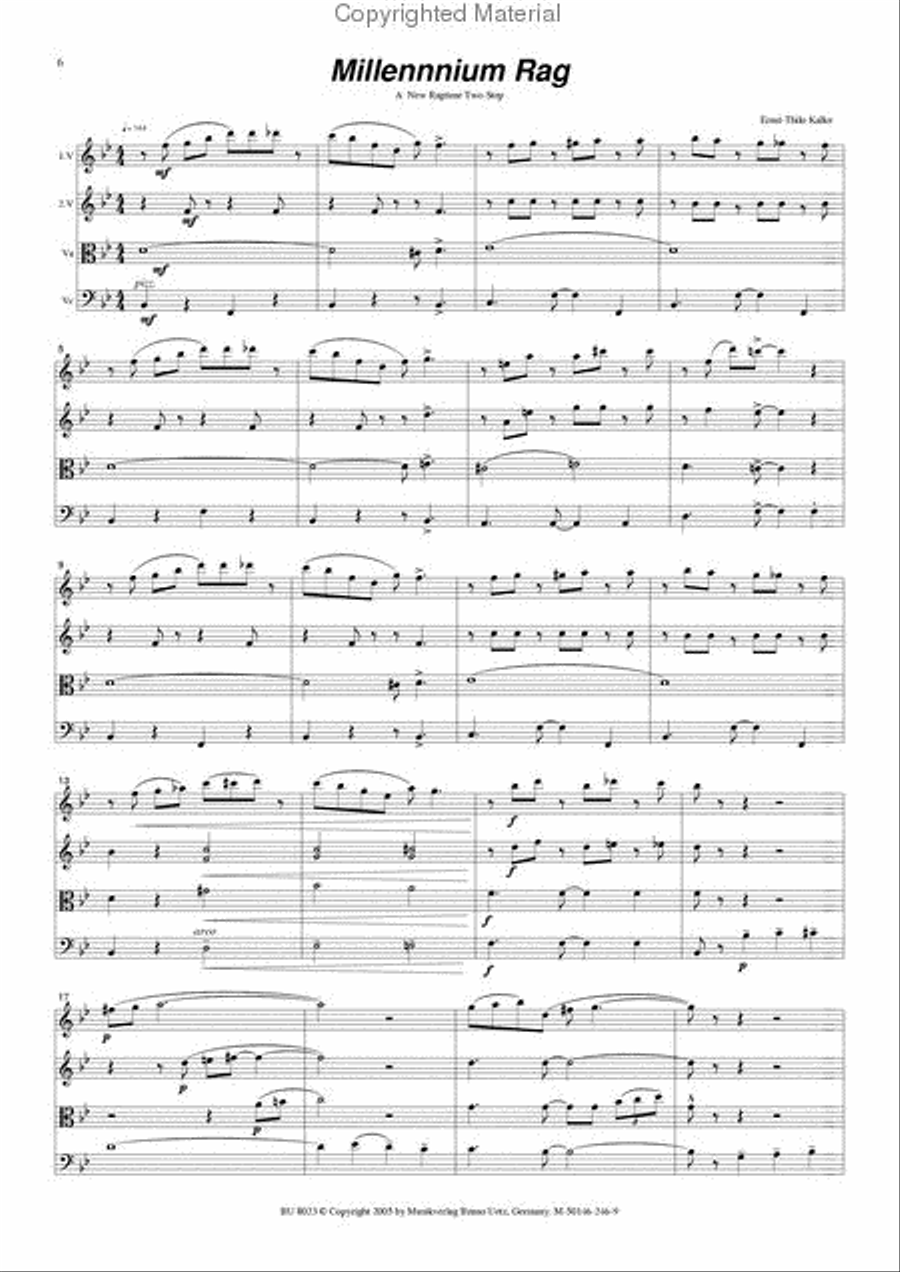 Solace/Millennium String Quartet scores gallery preview page 3