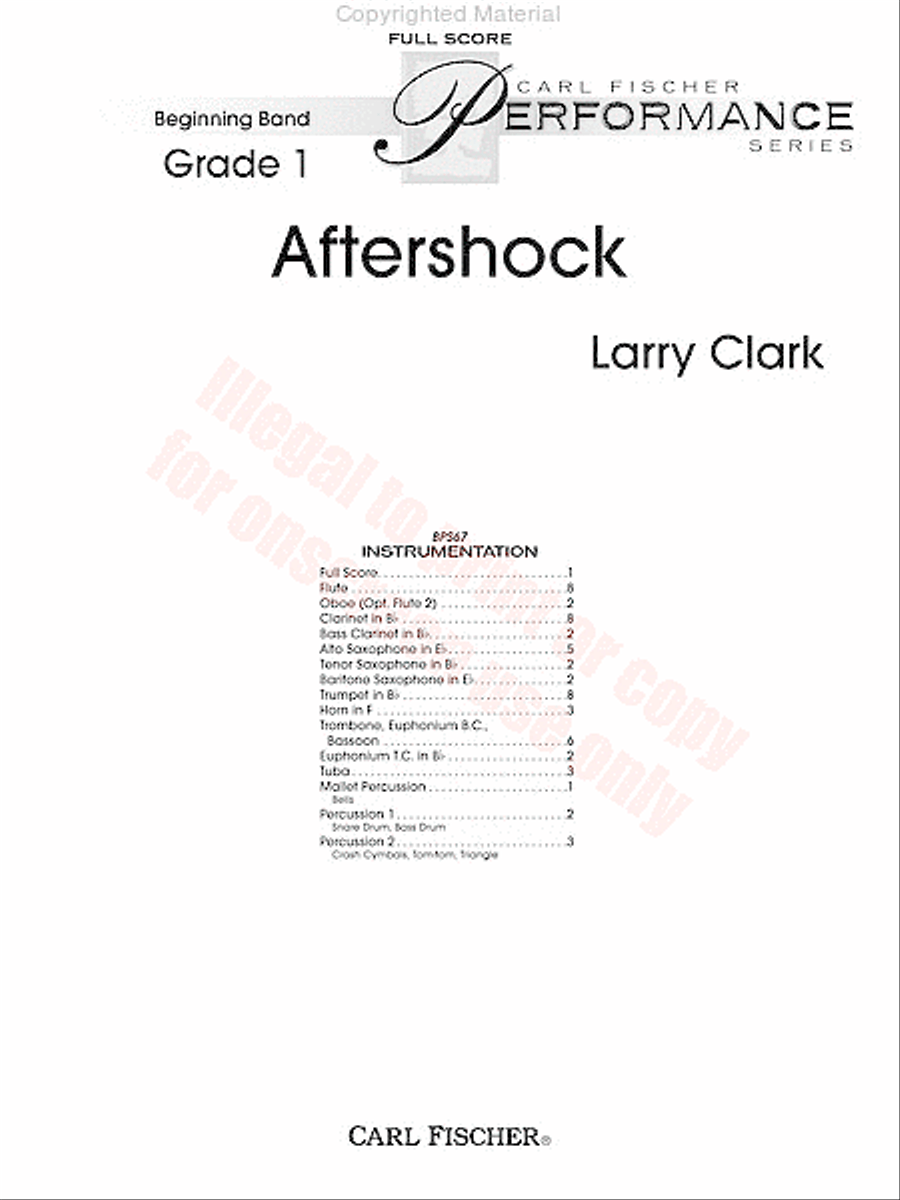 Aftershock Concert Band scores gallery preview page 2