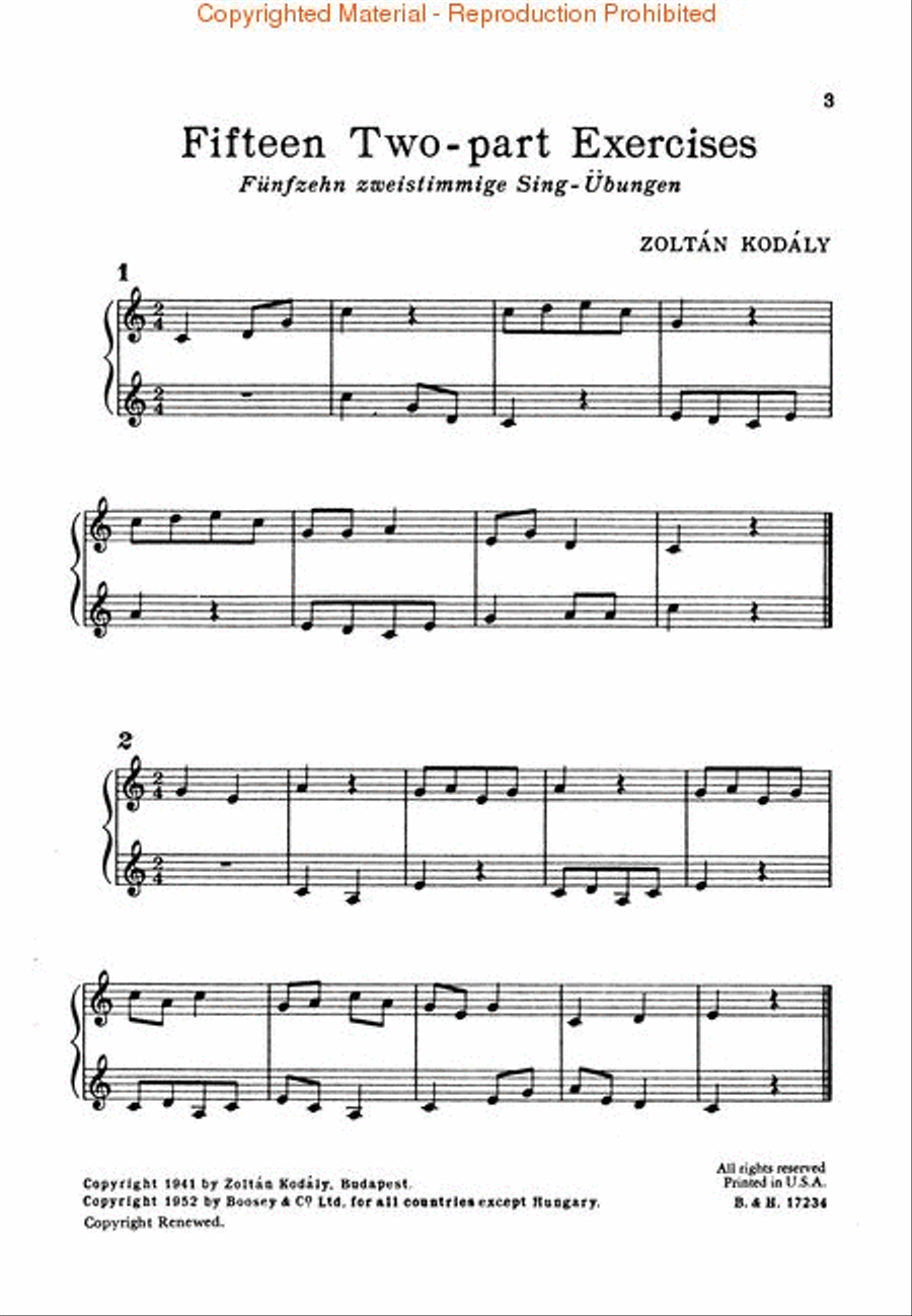 15 Two-Part Exercises 2-Part scores gallery preview page 2