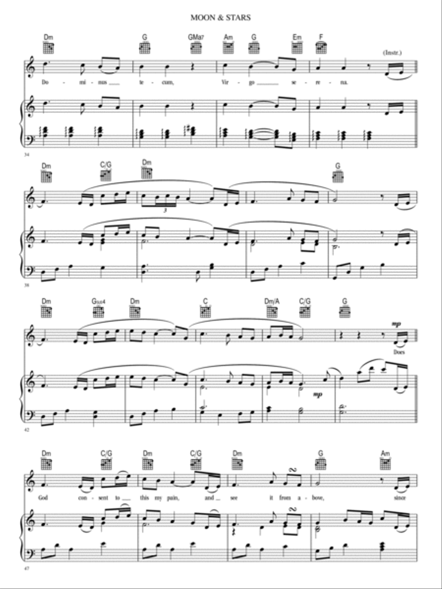 Moon & Stars Moon & Stars Piano, Vocal, Guitar scores gallery preview page 3