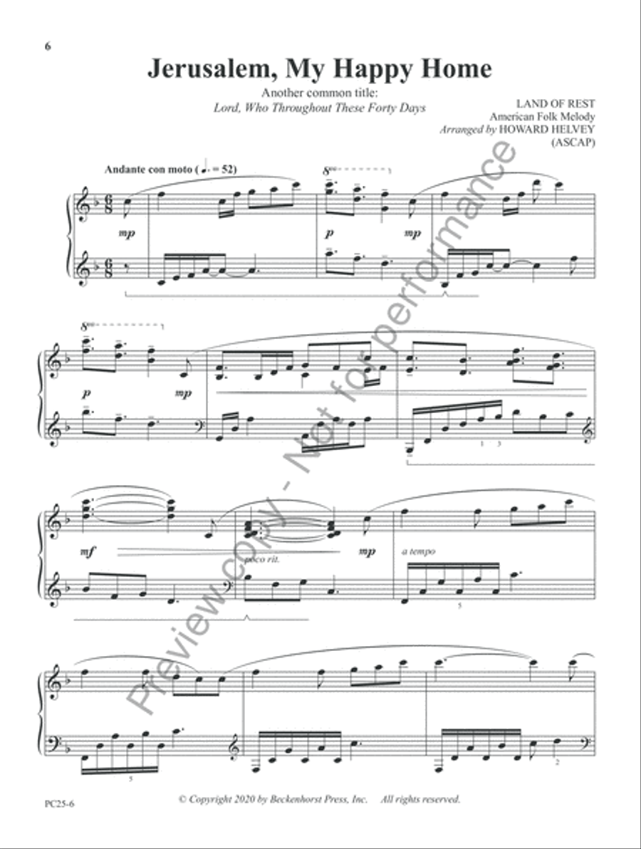 Transformations: Ten Piano Solos Based on Timeless Hymn Tunes Piano Solo scores gallery preview page 6
