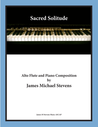 Book cover for Sacred Solitude - Alto Flute & Piano