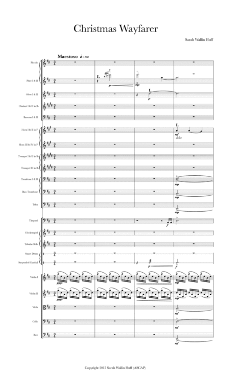 Christmas Wayfarer (Score only) Bassoon scores gallery preview page 4