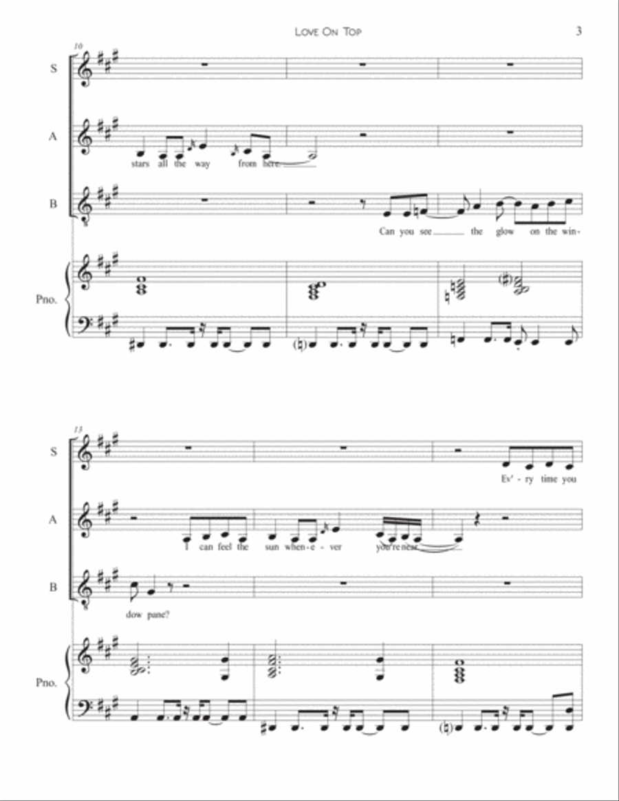 Love On Top 3-Part scores gallery preview page 3