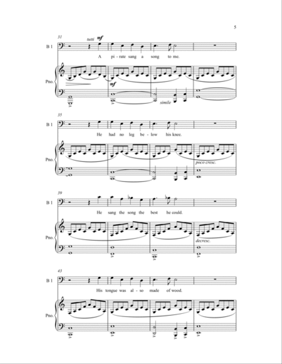 Pirate Song Pirate Song TTBB scores gallery preview page 8