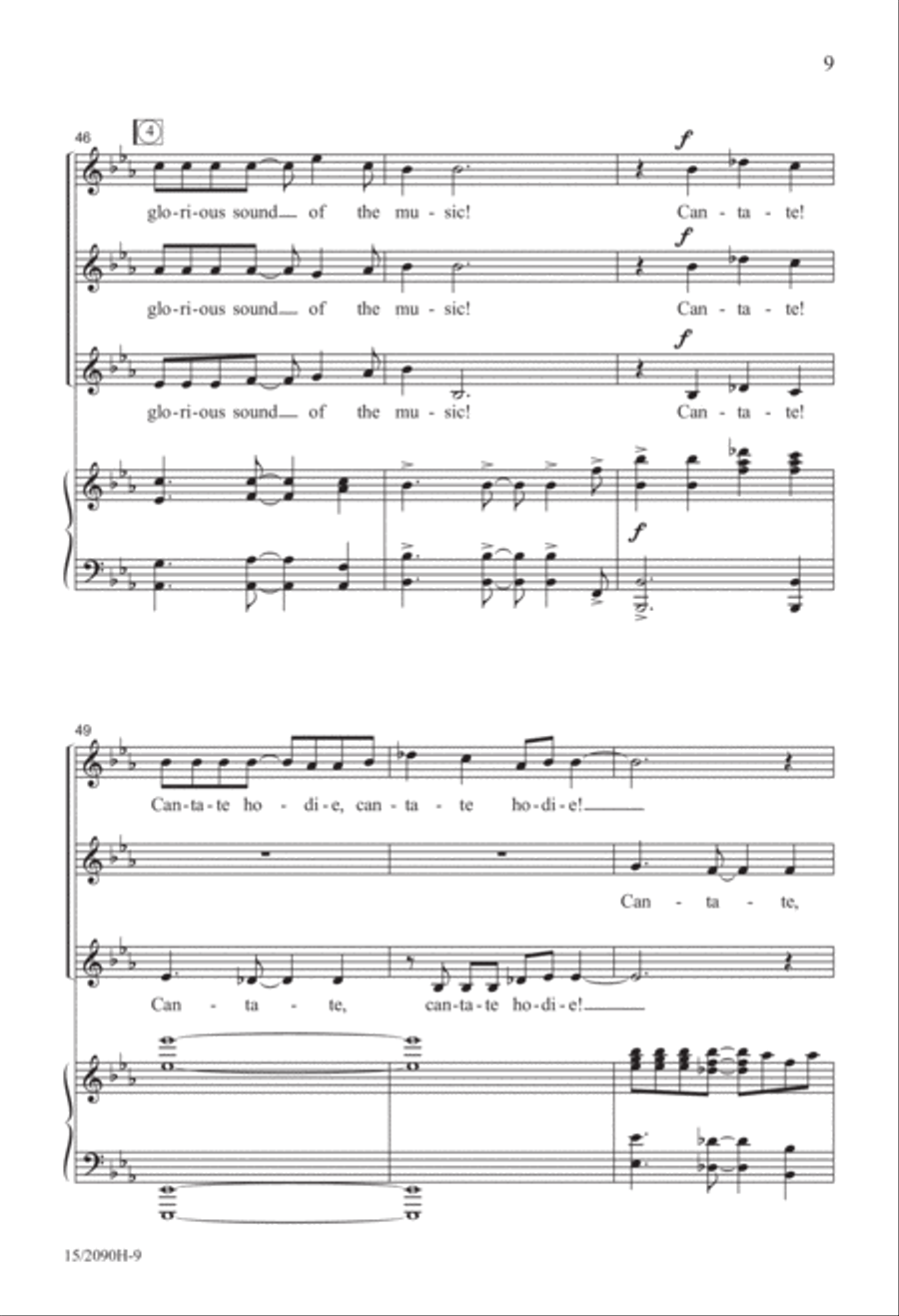 Cantate Hodie! (Sing Today) SSA scores gallery preview page 10
