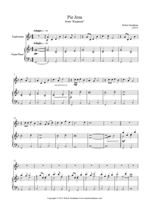 Pie Jesu (from Robert Steadman's 'Requiem') - for euphonium and piano