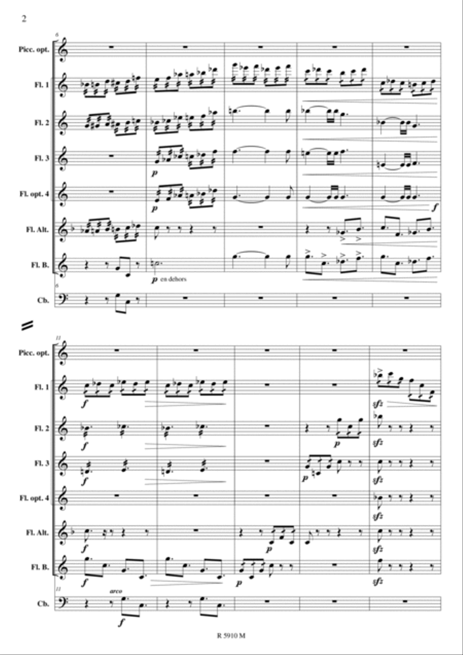 La Oracion del torero Flute scores gallery preview page 3