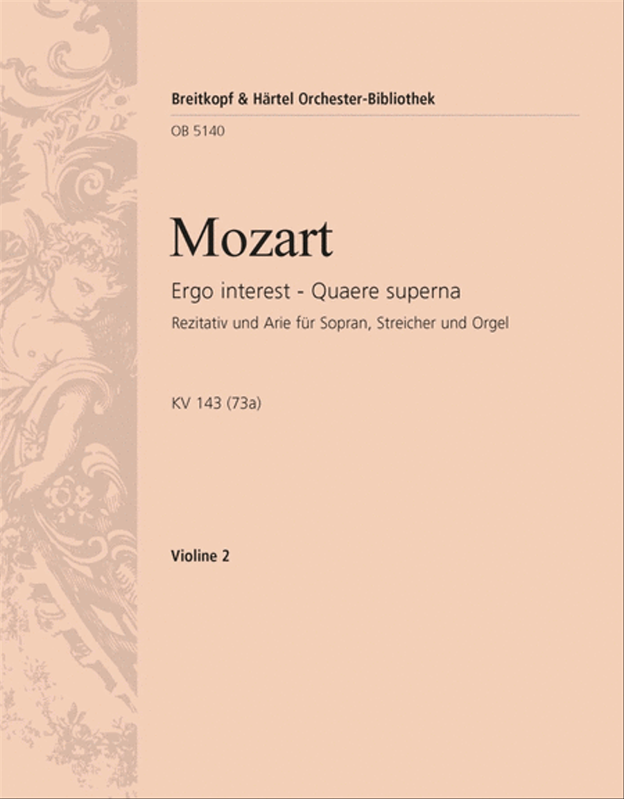 “Ergo interest” KV 143 (73a) Orchestra scores gallery preview page 1