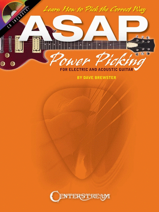 Book cover for Asap Power Picking Guitar Book/CD
