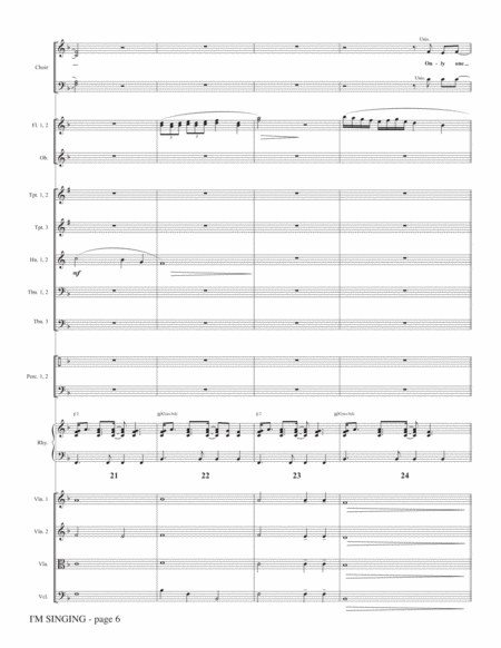 I'm Singing - Full Score