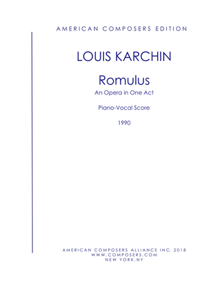 [Karchin] Romulus (Piano Reduction)
