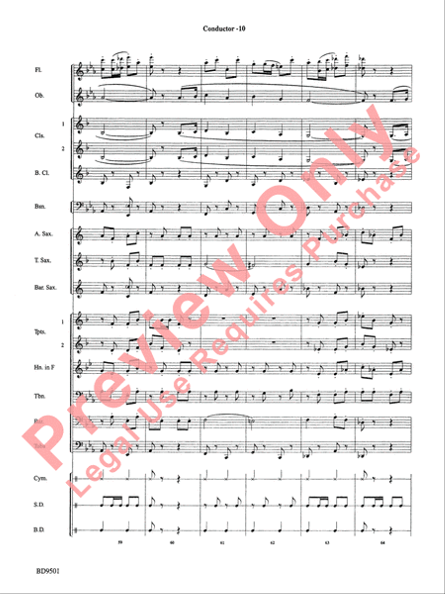 The Chimes of Liberty Concert Band scores gallery preview page 12