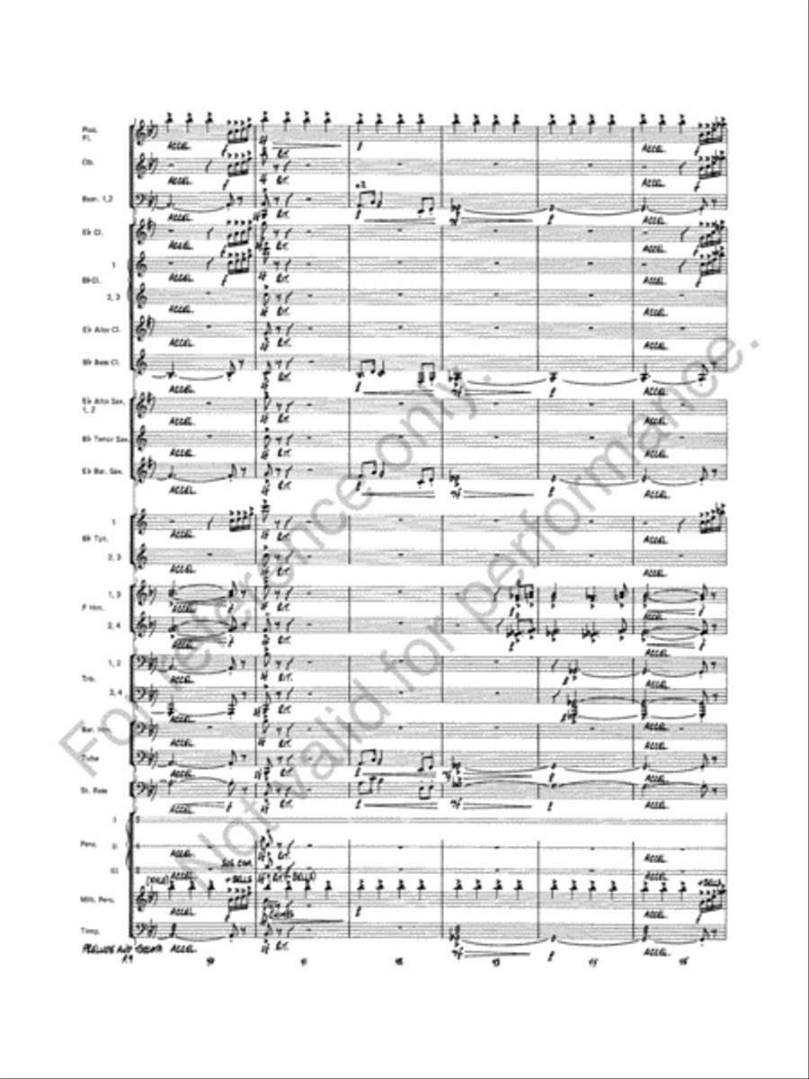 Prelude And Toccata Concert Band scores gallery preview page 10