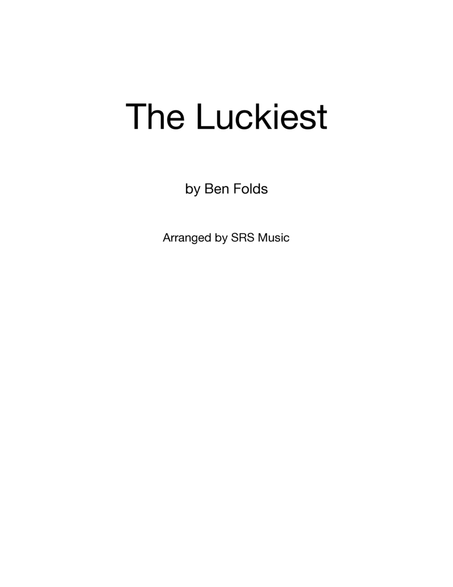 The Luckiest The Luckiest Voice scores gallery preview page 1