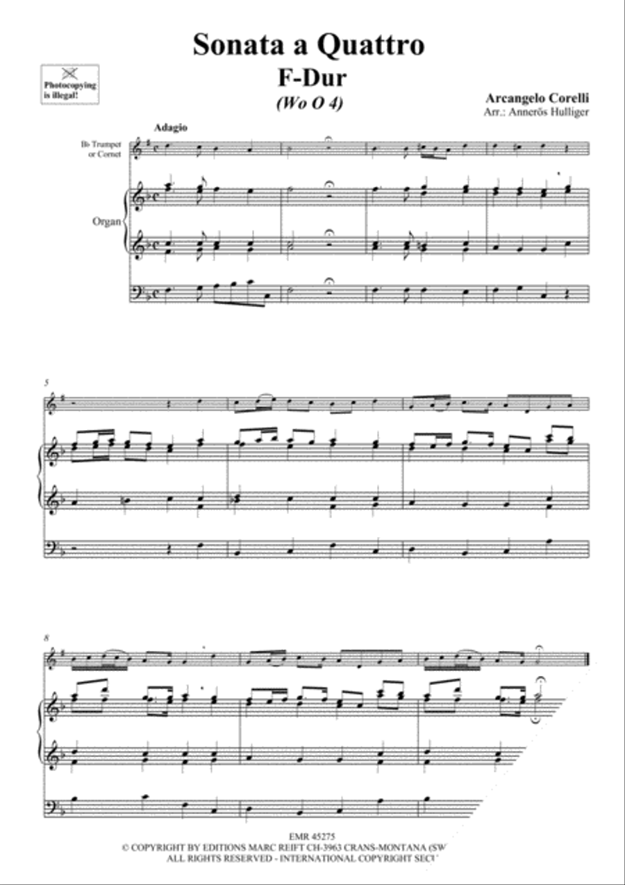 Sonata a Quattro Cornet scores gallery preview page 3