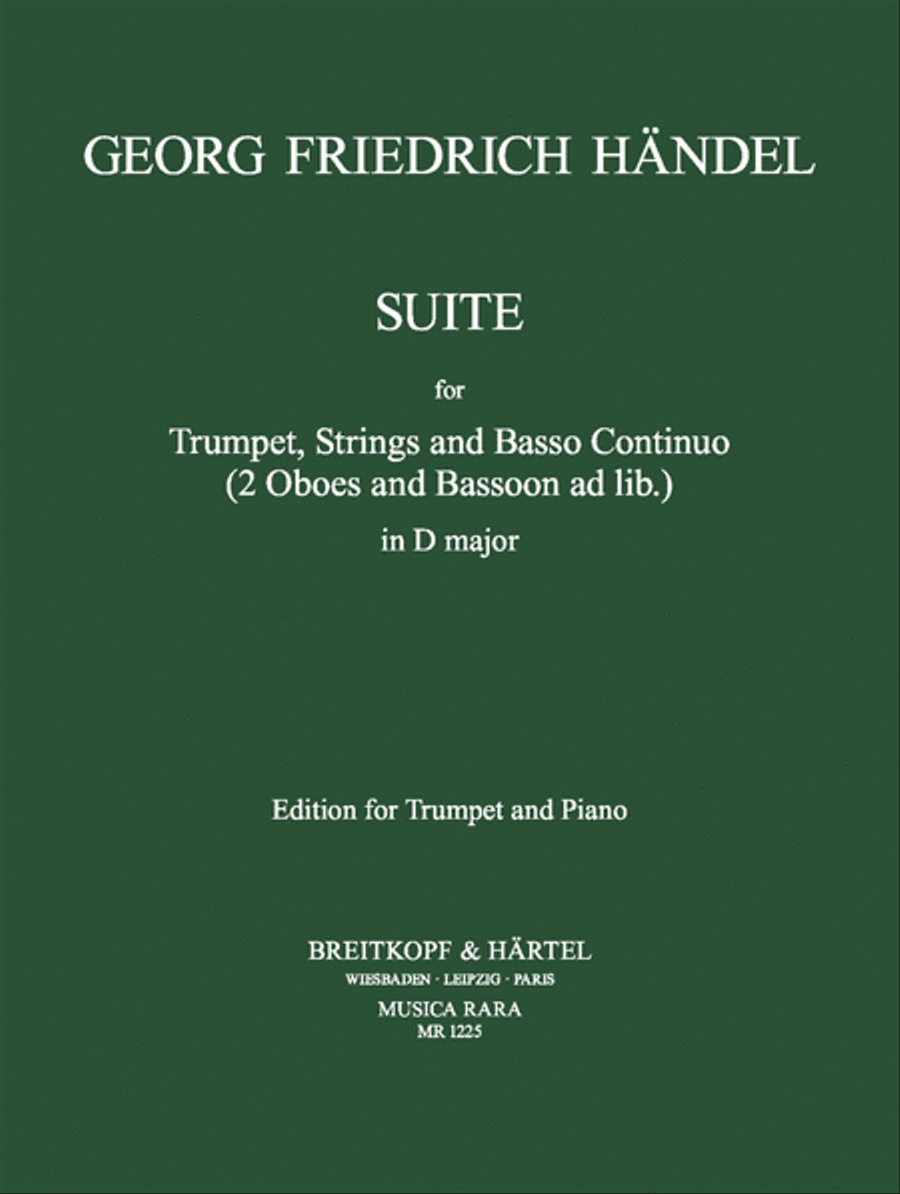 Suite in D major HWV 341 Trumpet Solo scores gallery preview page 1