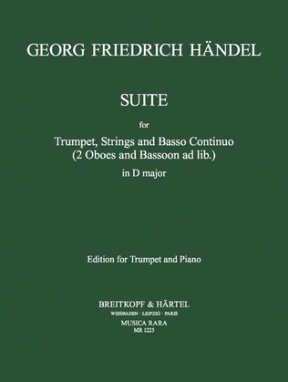 Book cover for Suite in D major HWV 341