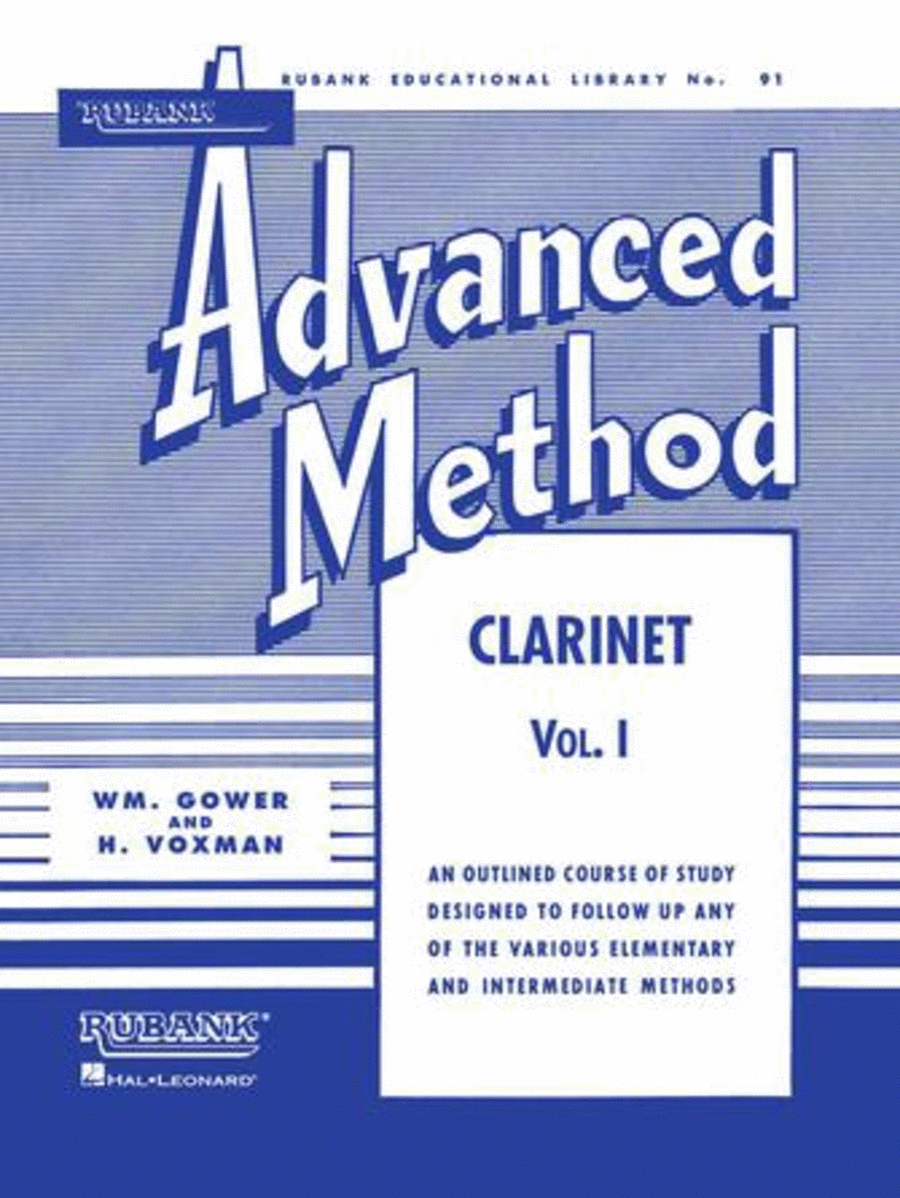 Book cover for Rubank Advanced Method – Clarinet Vol. 1