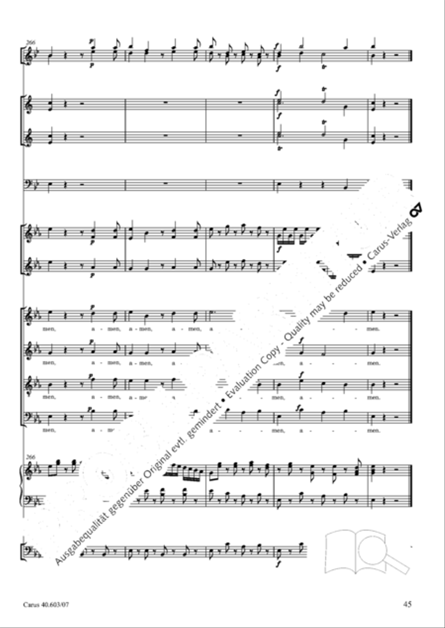 Grosse Orgelsolomesse in Es 4-Part scores gallery preview page 58