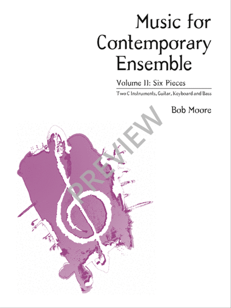 Music for Contemporary Ensemble - Volume 2 Guitar scores gallery preview page 21