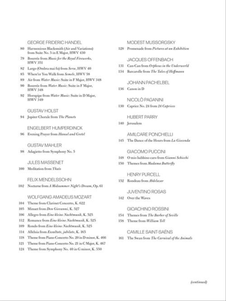 The Most Famous Classical Music for Easier Piano Piano Solo scores gallery preview page 4