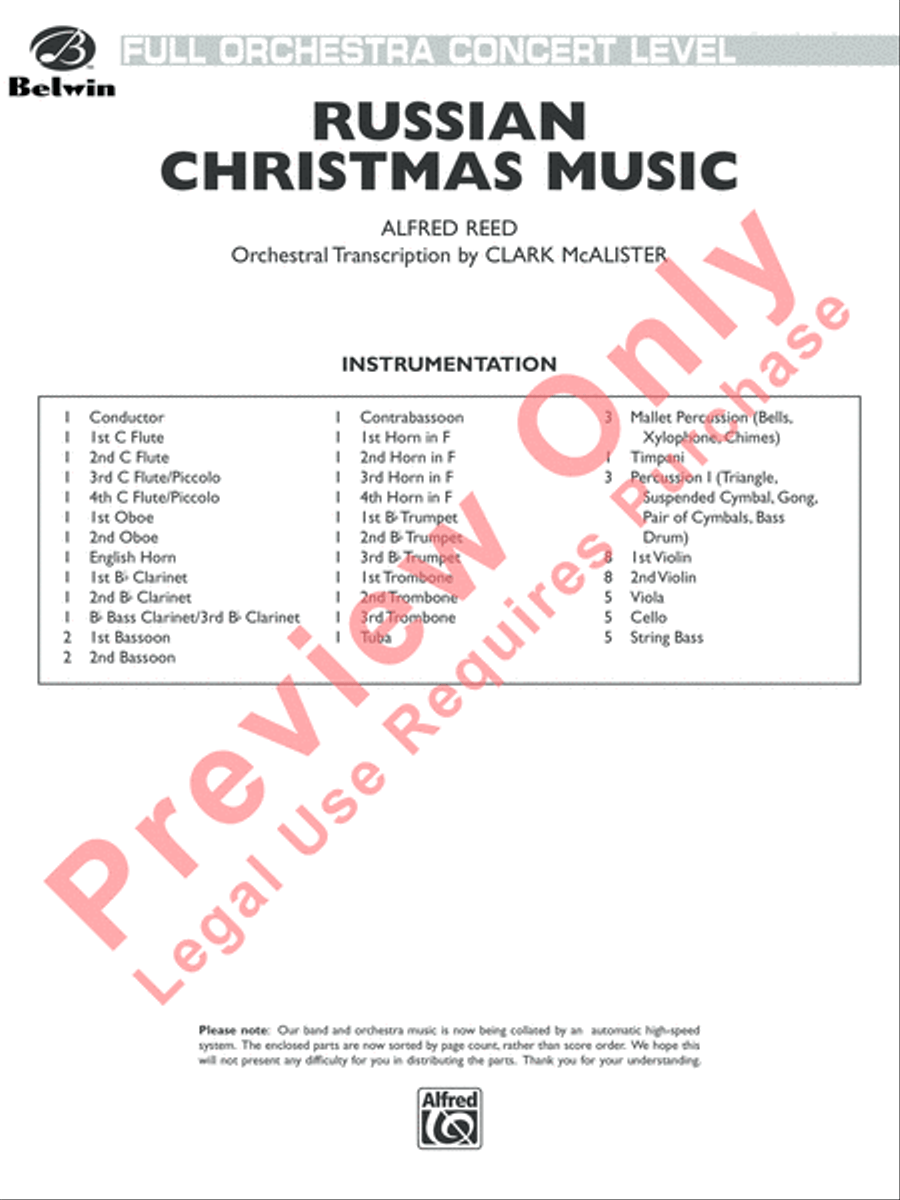 Russian Christmas Music Russian Christmas Music Full Orchestra scores gallery preview page 2