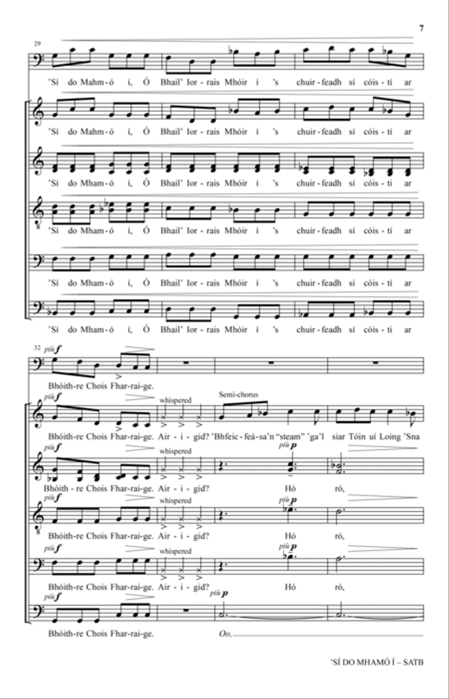 Si Do Mhamo I Si Do Mhamo I 4-Part scores gallery preview page 5