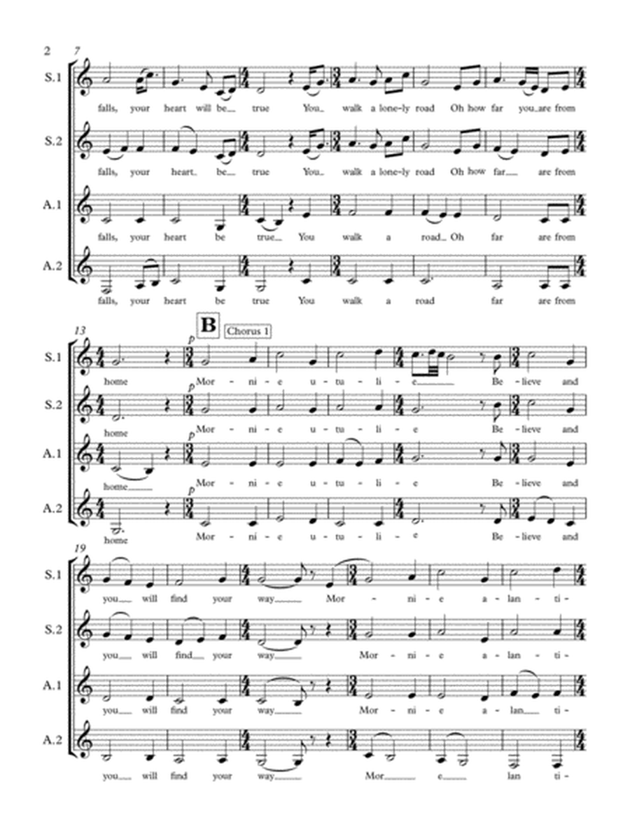 May It Be - SSAA unaccompanied (a capella) women's choir image number null