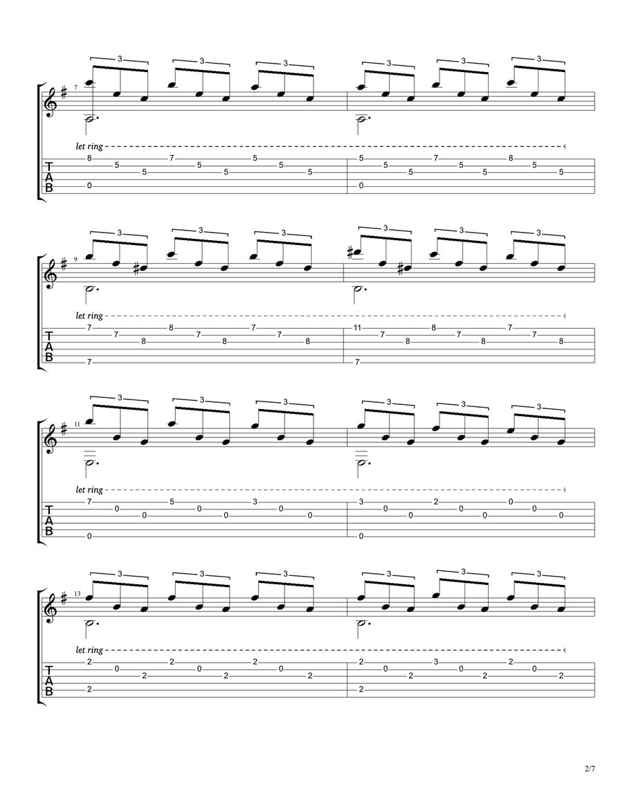Romance Anónimo (Spanish Romance) Acoustic Guitar scores gallery preview page 2