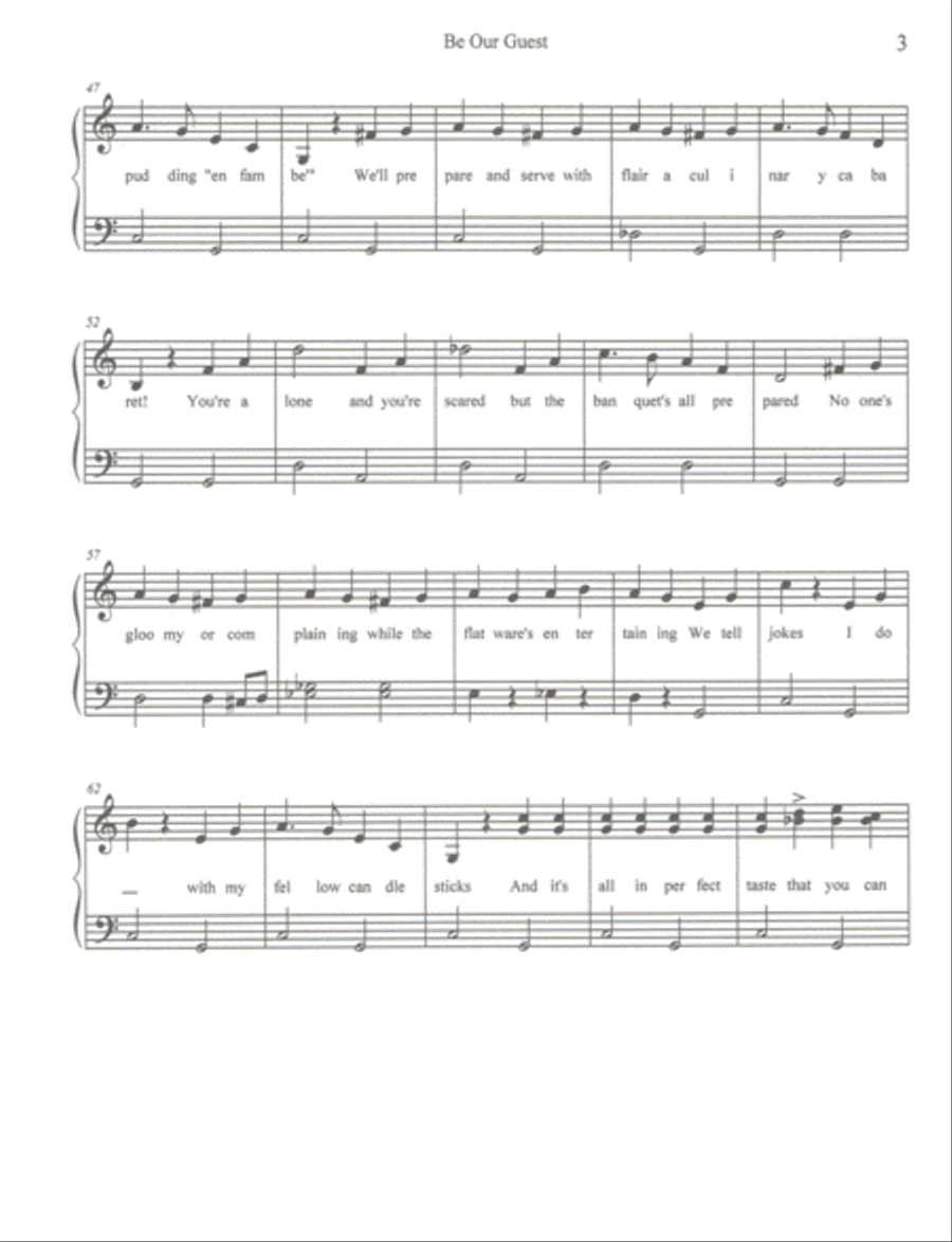 Be Our Guest Be Our Guest Small Ensemble scores gallery preview page 3