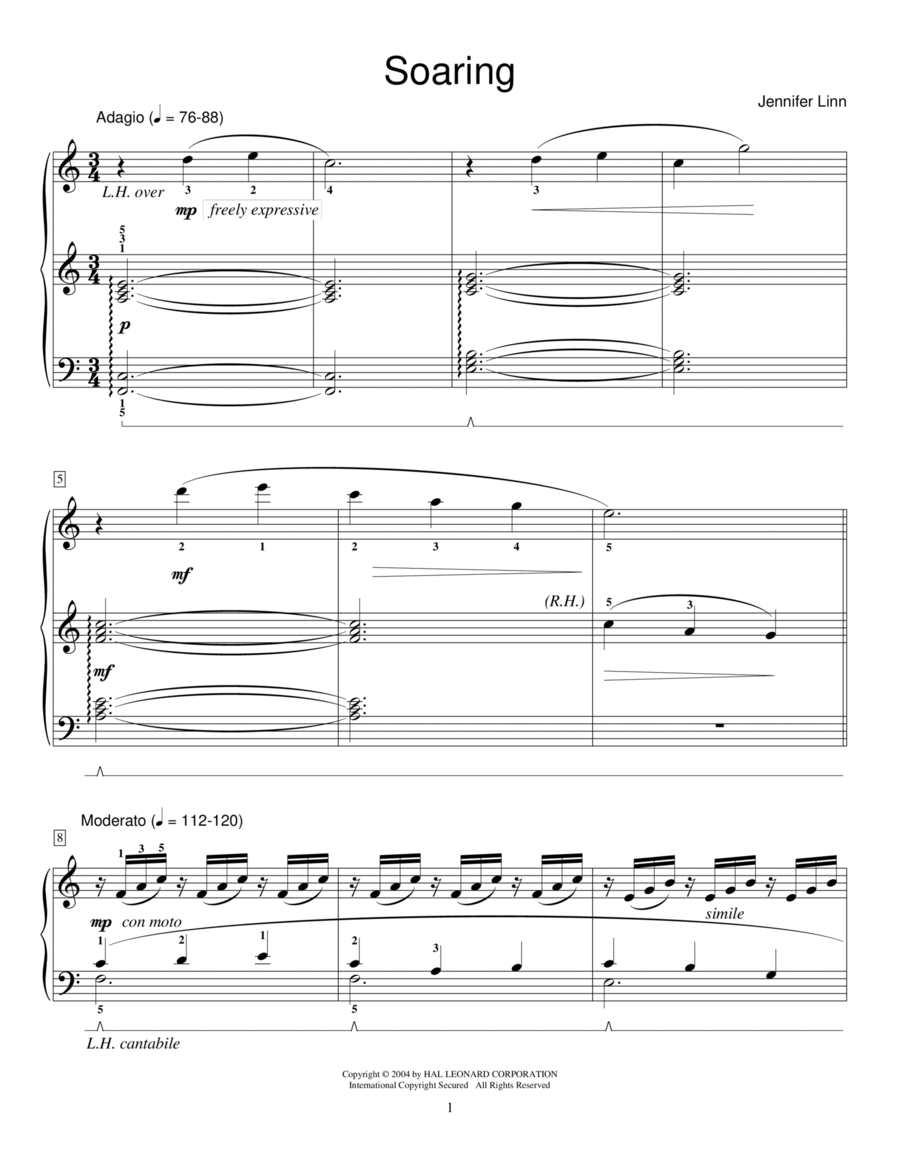 Soaring Soaring Piano Method scores gallery preview page 1