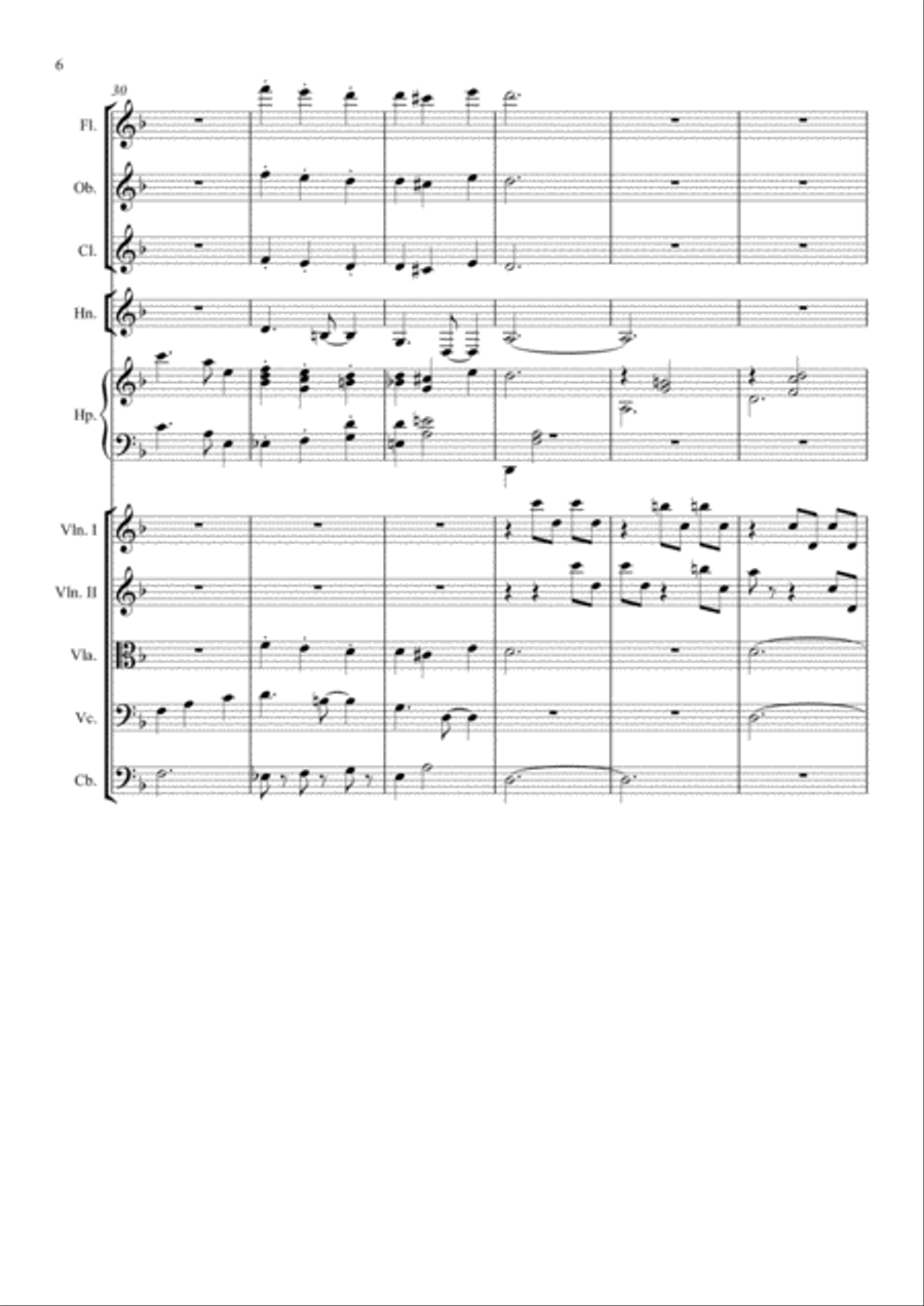 Lullaby for Young Herr Freesen Chamber Orchestra scores gallery preview page 6