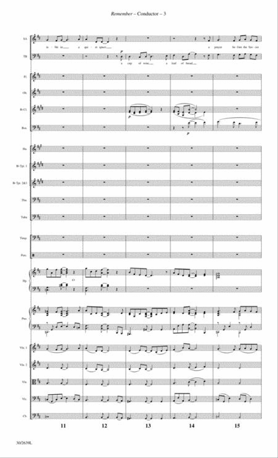 Remember - Orchestral Score and Parts Choir scores gallery preview page 4
