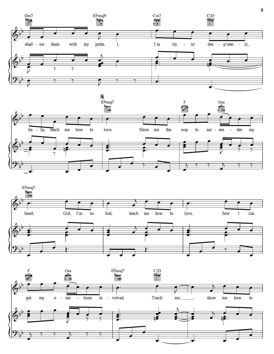 Teachme Piano, Vocal, Guitar scores gallery preview page 3