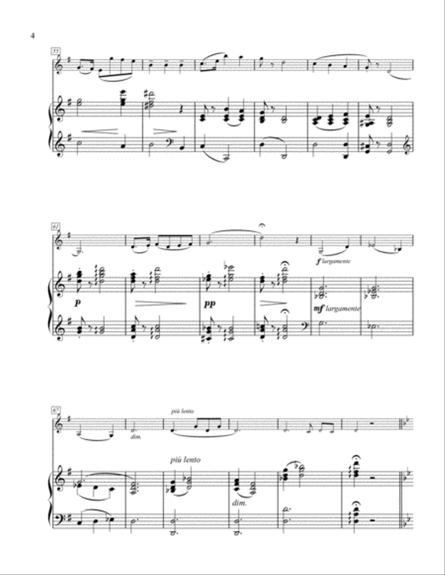 Souvenir de Wieniawski No. 1 for Violin and Piano Violin Solo scores gallery preview page 6